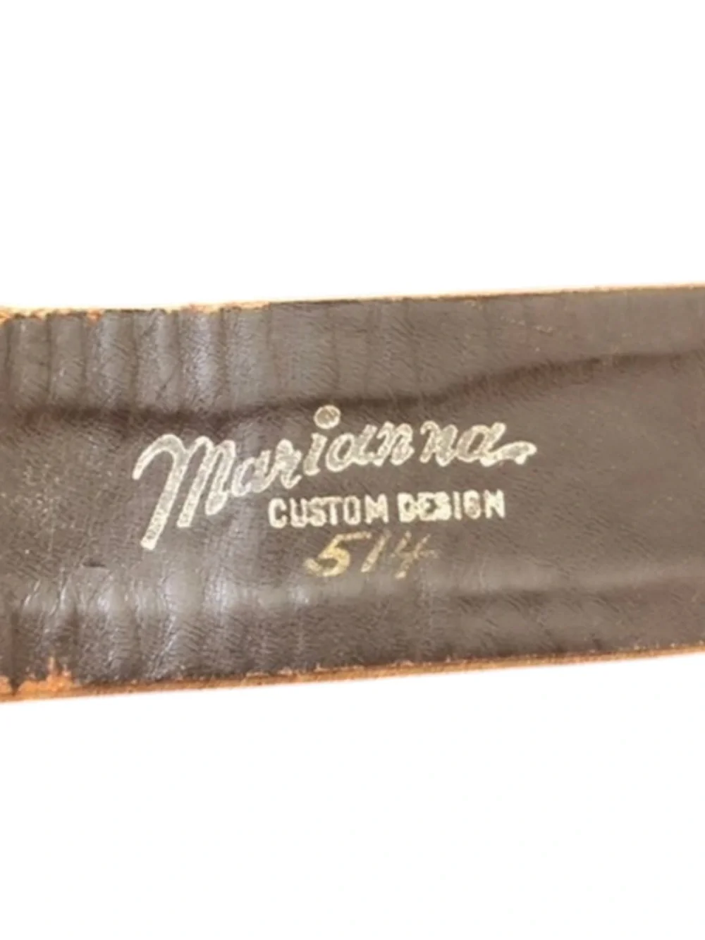Vintage Tan Suede Belt